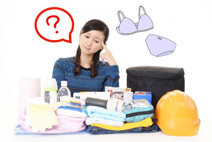 「下着」の準備をしている人は1割