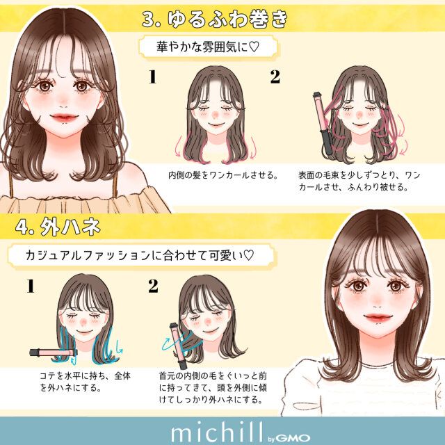 ゆるふわ巻き 外ハネ