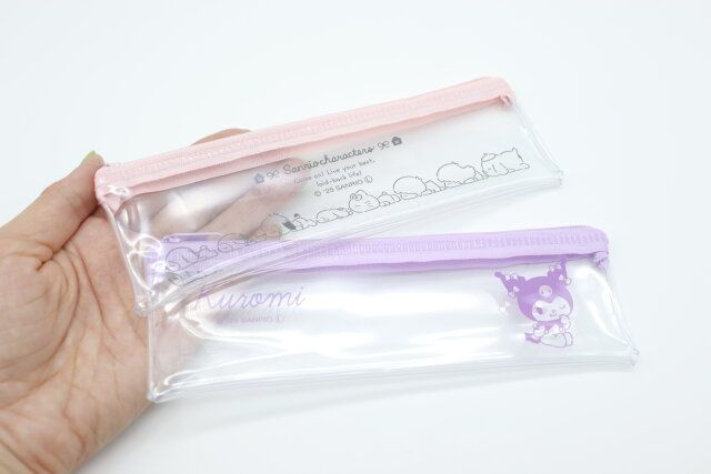 ダイソーの可愛い41829 スリムペンケース MXと39253 スリムペンケース KU