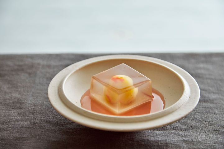 「諸鈎 morokagi」イートインで楽しめる加藤峰子の「橘と花の香」（1650円、税込）※期間・数量限定