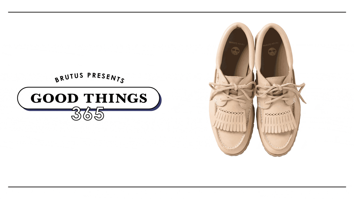 Timberland〉×〈Hender Scheme〉のヌメ革のデッキシューズ：GOOD