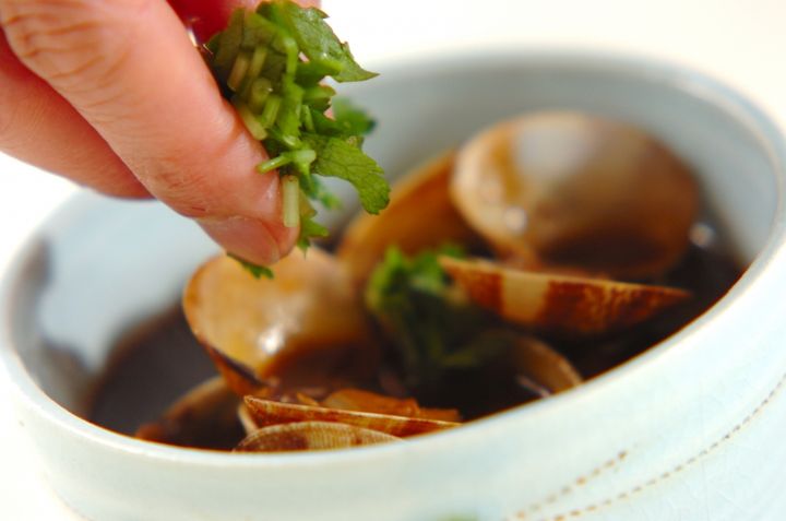 アサリの赤だしつけそばの作り方3