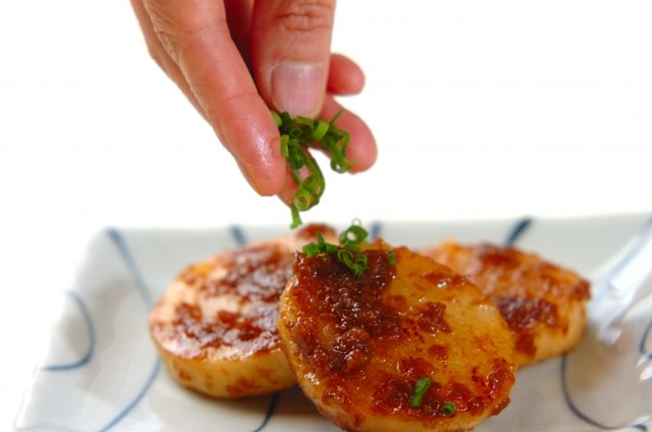 長芋の梅バターソテーの作り方2