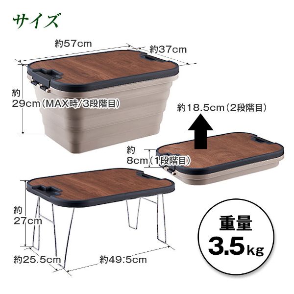 アウトドアや車中泊に大活躍！コンパクトに収納できるボックスが便利すぎる…！