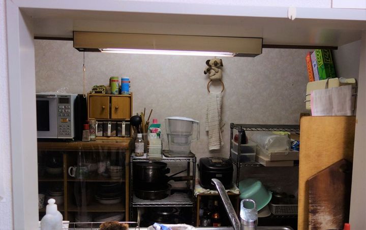 著者が過去に住んでいた部屋のキッチン