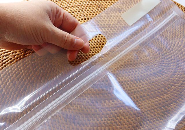 つけ置き洗いバッグ 持ち手