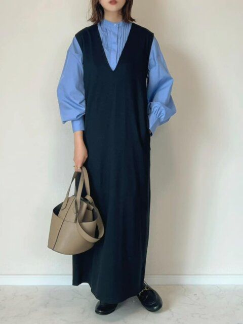 黒ジャンスカコーデ2