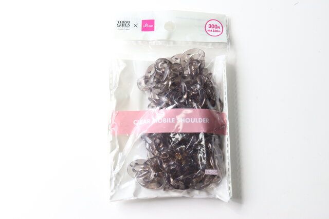 ダイソー クリアモバイルショルダー（カード付） パッケージ