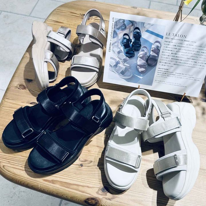 画像: コンビベルトスニーカーサンダル各￥13,750／コヒナ（ル タロン コラボ） ※2025年4月発売予定 cohina.net