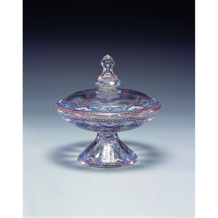 蓋付コンポート エミール・ガレ 1870年代 ポーラ美術館