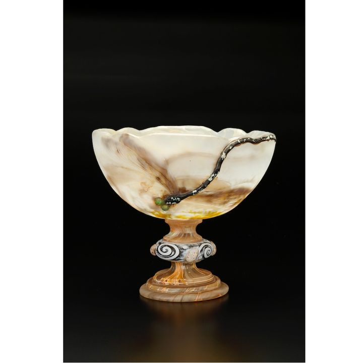 脚付杯「蜻蛉」 エミール・ガレ 1903–04年 サントリー美術館