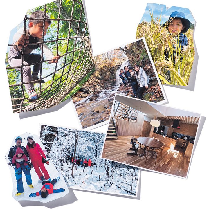 軽井沢に移住した家族４人の思い出写真たち