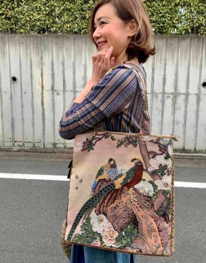 ゴブラン織のバッグ