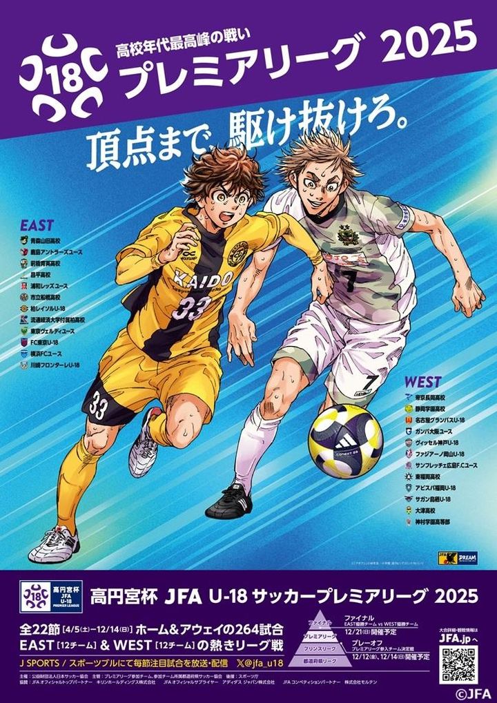 高校年代サッカー最強決定戦、2025年の試合スケジュールが決定！「開幕戦の対戦カード」はこうなった