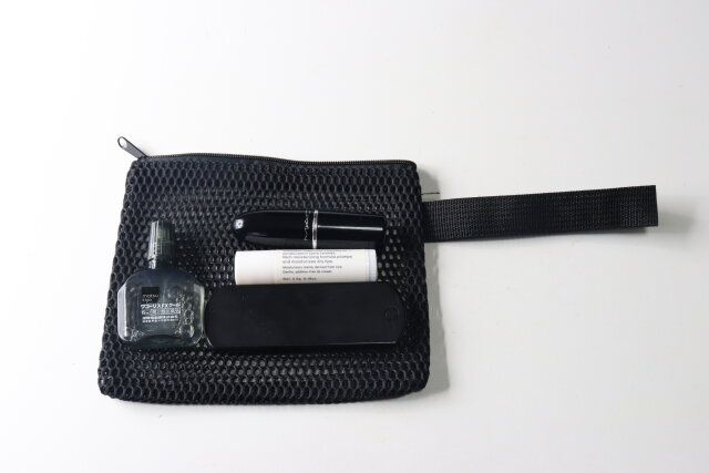 ダイソー 化粧ポーチ（メッシュ） サイズ感