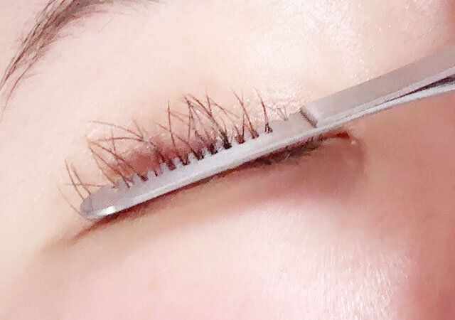 ダイソー 2WAYツイザー コーム 使用例