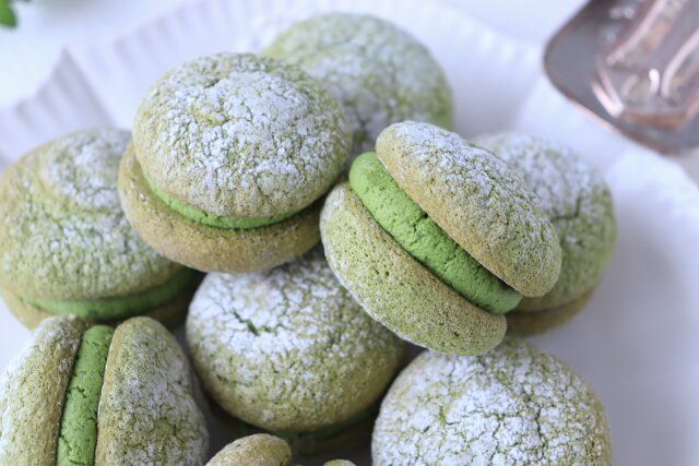 ミニ抹茶ブッセ 完成