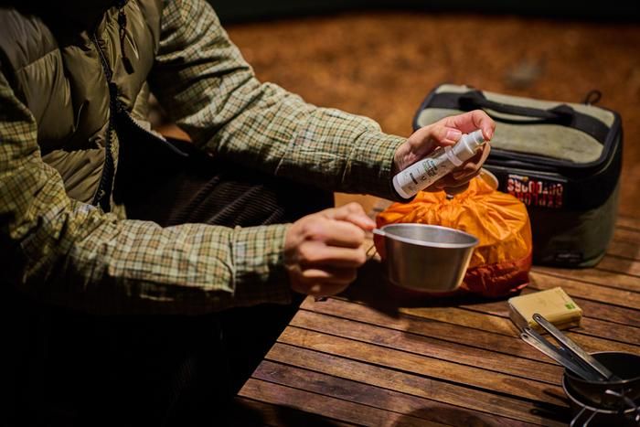 アソビトの水がいらないGood Trail cleaner 使用風景