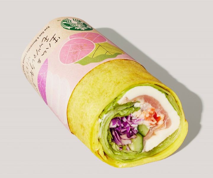 「生ハム&モッツァレラチーズ サラダラップ」530円