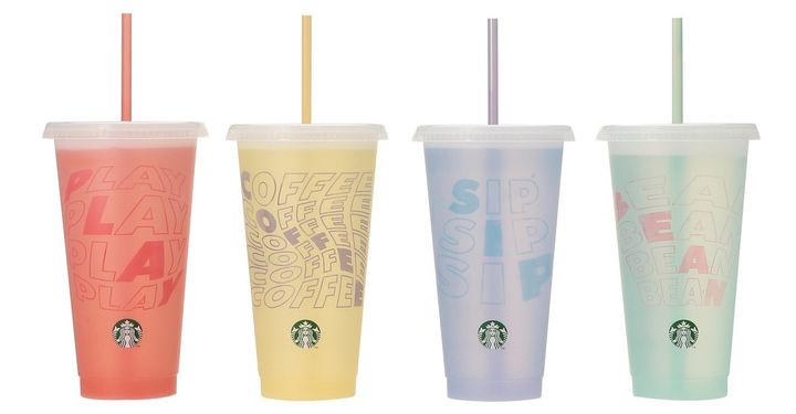 カラーは全部で4色。 ※購入の際に色は選べません。 ※本体とストローの色の組み合わせはランダムです。