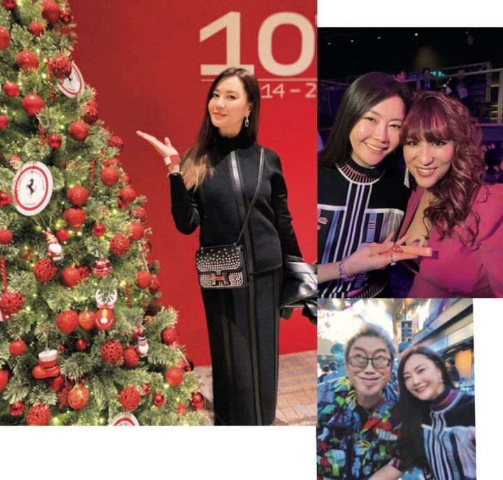 DJコロッケナイトやフェラーリのパーティを楽しむ観月ありささん