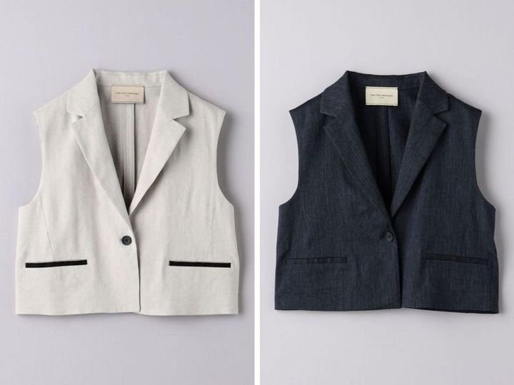 画像: 「ECLISSE テーラード ベスト」各￥35,970 出典：ユナイテッドアローズ