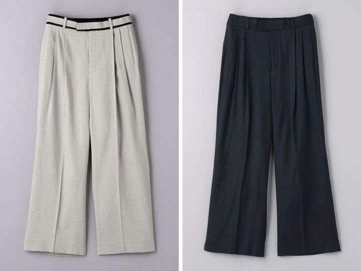 画像: 「ECLISSE ワイドパンツ」各￥26,950 出典：ユナイテッドアローズ