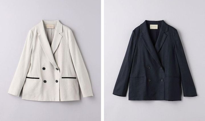 画像: 「ECLISSE ダブル テーラード ジャケット」各￥44,990 出典：ユナイテッドアローズ