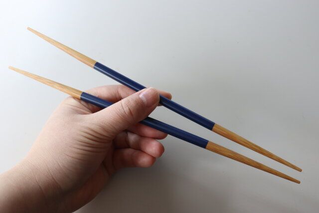 スス竹菜箸両細 デザイン