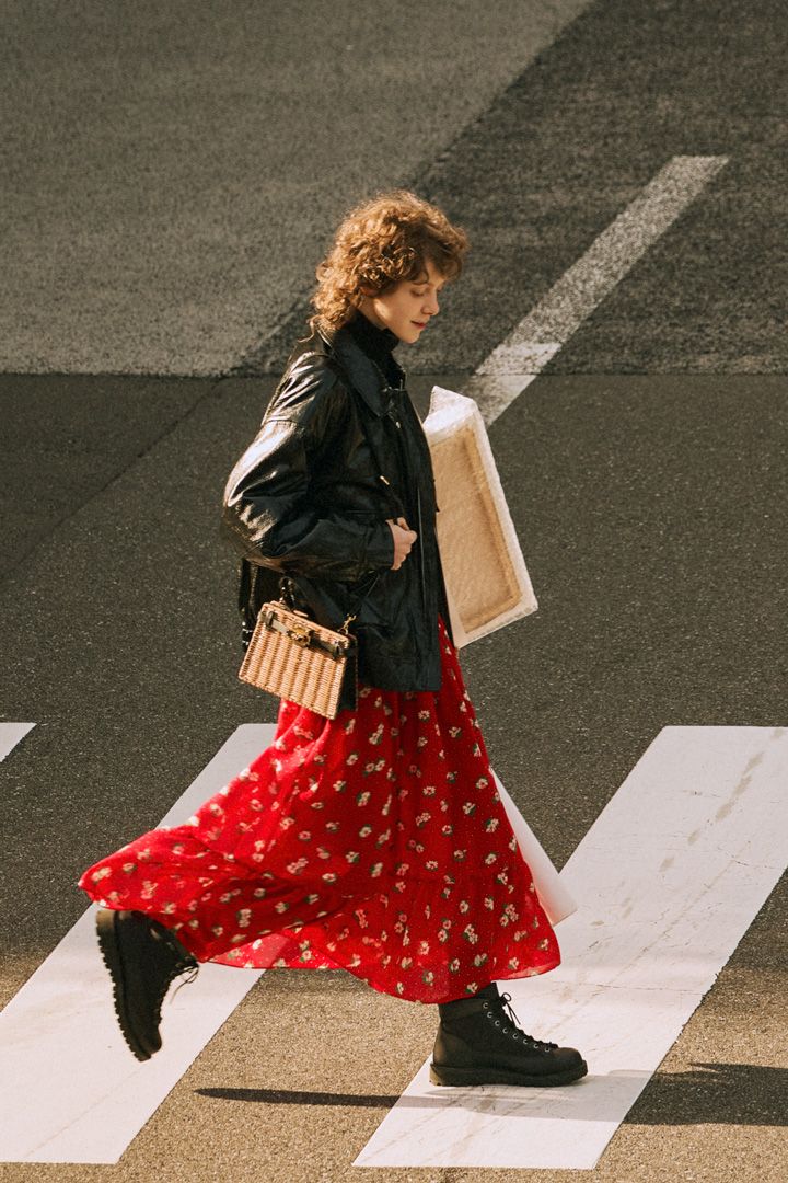 ユニクロのニットに主役級のレディなスカートを合わせて【本日のFUDGE GIRL-3月14日】