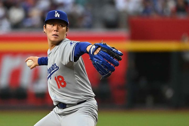 ドジャースの山本由伸（C）Getty Images