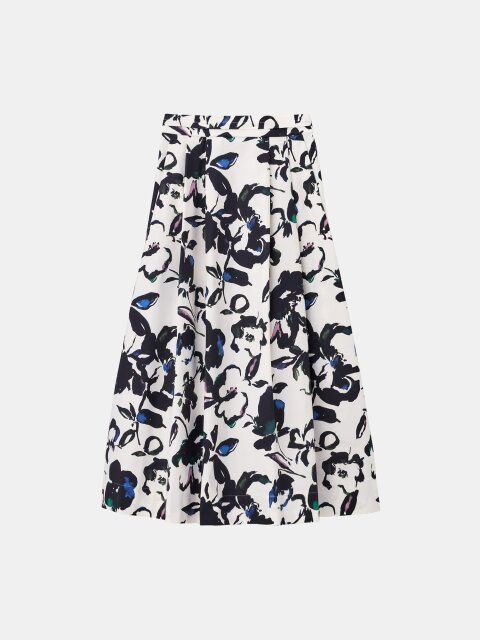 2025plstレディースボリュームタックフレアスカート