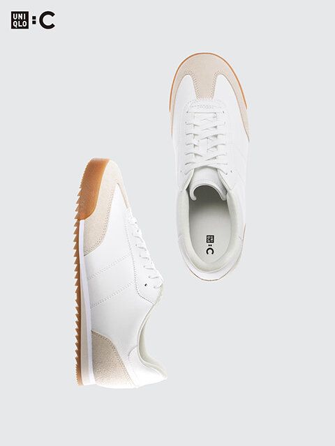 ユニクロ スウェードコンビネーションスニーカー OFF WHITE