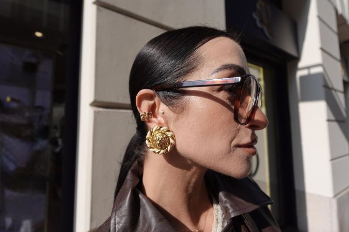 画像2: ヴィンテージアクセが際立つレザートレンチスタイル