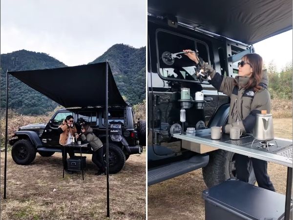 車が台所に変身!?IGTも設置可能な真空マウントが天才的すぎる…！