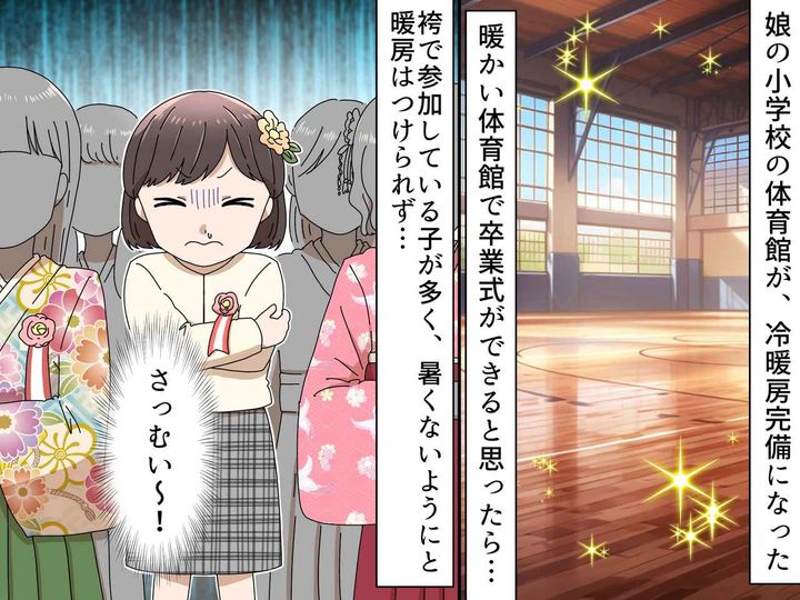 画像: 体育館での卒業式が「寒すぎるッ！！」校長が暖房をつけなかった『驚きの理由』に「早く言って（泣）」