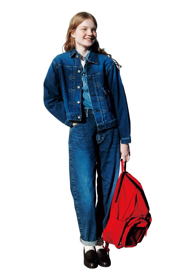 春はやっぱりデニムを重ねたい！真っ赤なリュックもポイント【本日のFUDGE GIRL-3月15日】