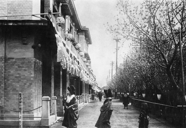 関東大震災前の吉原遊郭＝大正時代