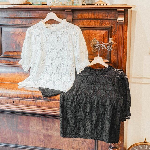 しまむらのバラレースシアープルオーバー