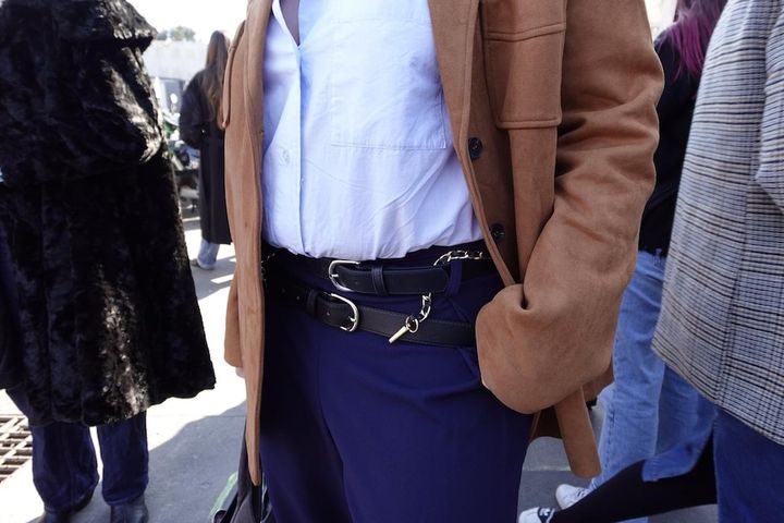 画像2: ストリートで続出中のベルトのレイヤードスタイル