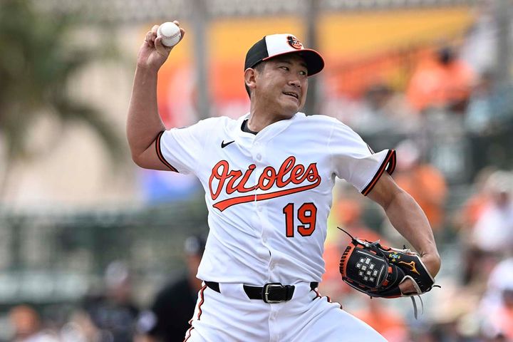 オリオールズの菅野智之（C）Getty Images