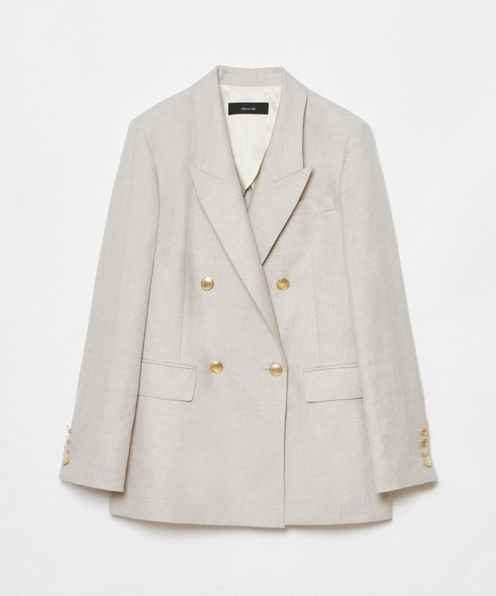 画像: シャークスキンダブルブレストジャケット￥49,500 www.allureville.com