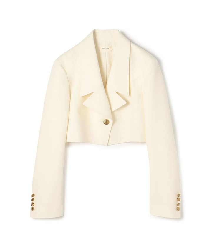 画像: ソフトウールオックス クロップドジャケット￥55,000（DES PRÉS） store.tomorrowland.co.jp