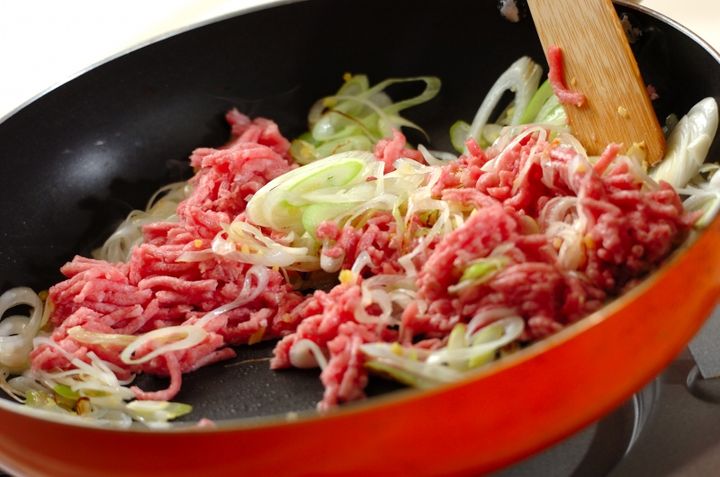 春巻きの具丼の作り方1