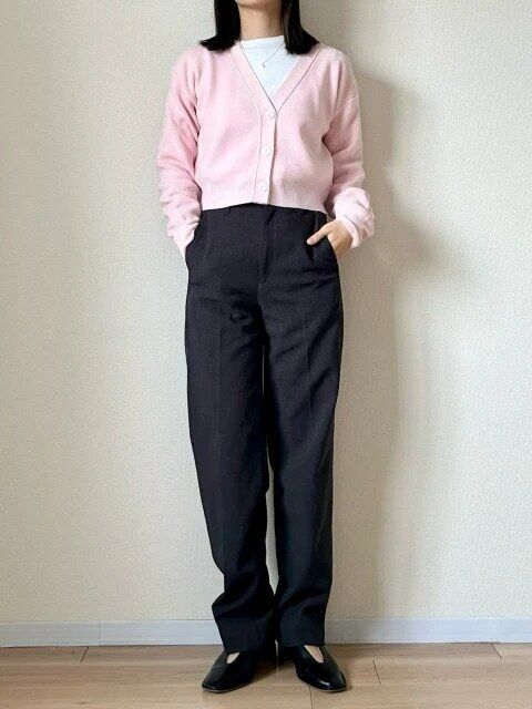 春大人レディースピンクカーディガンNGコーデ