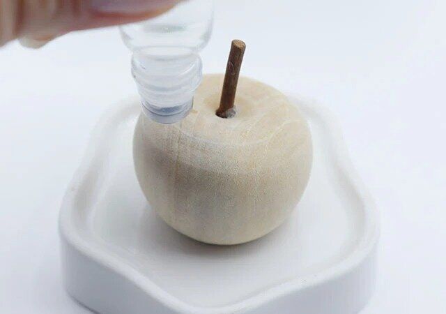 ウッドアロマリンゴオブジェ 使用例