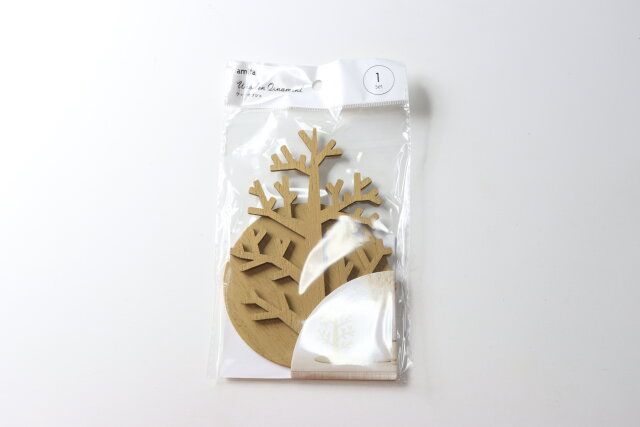 ウッドオブジェツリー パッケージ