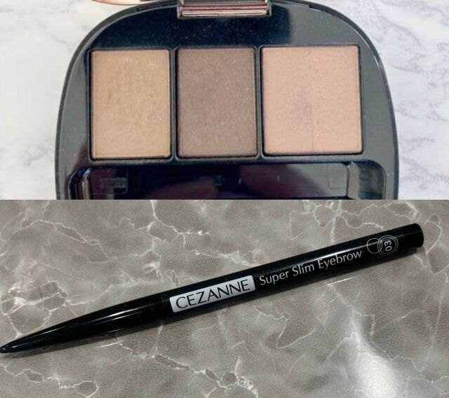 スメデコルテコントゥアリングパウダーBR302番 セザンヌ超細芯アイブロウ03番のペンシル