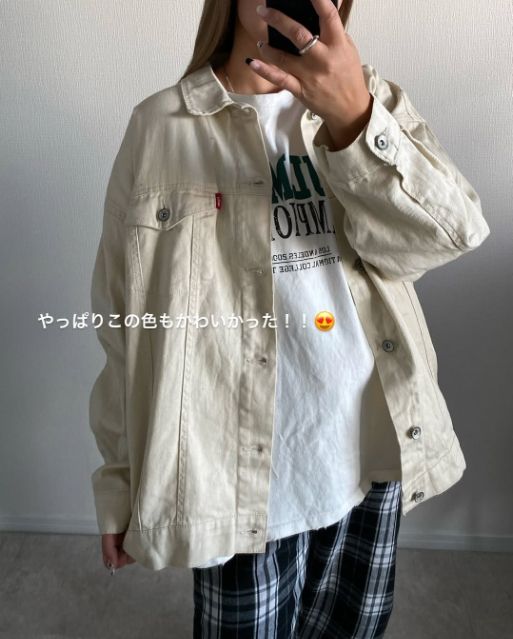 カツラギBIGGジャンを着たコーデ