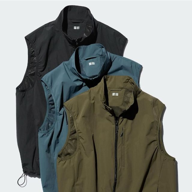 3色のウィンドプルーフベスト